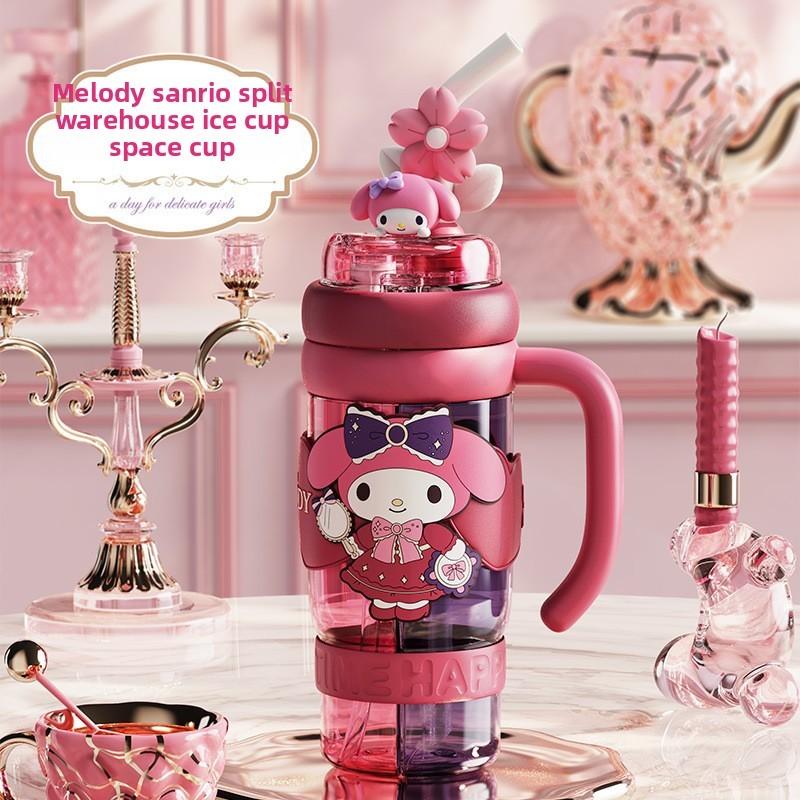 Sanrio Kuromi Tritan Kids Water Bottle With Sealing Leakproof For Office And Home