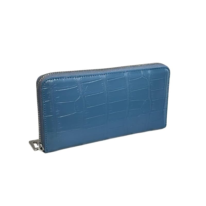 

[GUODI] long wallet round zipper mold crocodile genuine leather garcon coin purse ladies men s NB7-W223 Croco crocodile skin crocodile leather