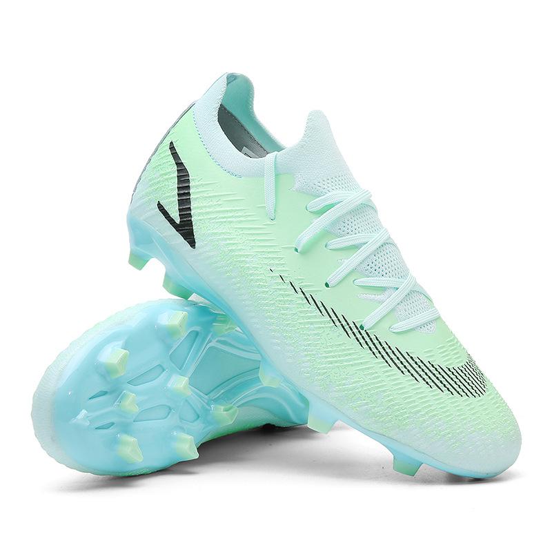 New Breathable Football Shoes, Male and Female Youth Students, Long Nails, Long Nails, Outdoor High-top Football Shoes