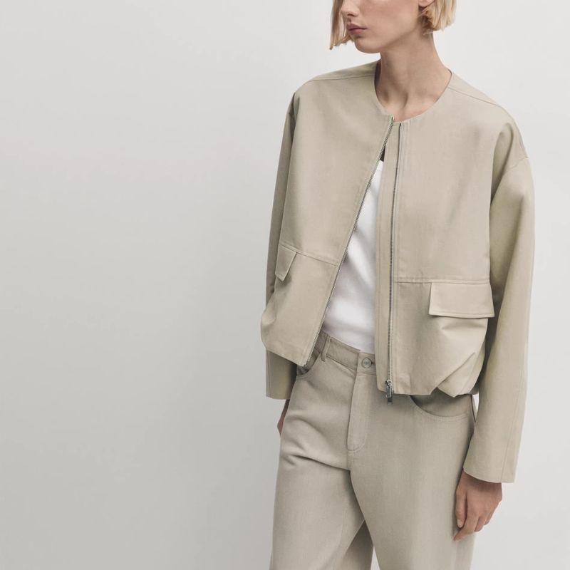 Spring New Women's Clothing Fashion Outdoor Casual Trench Coat Flying round Neck Jacket Long Sleeves Outwear 6740821