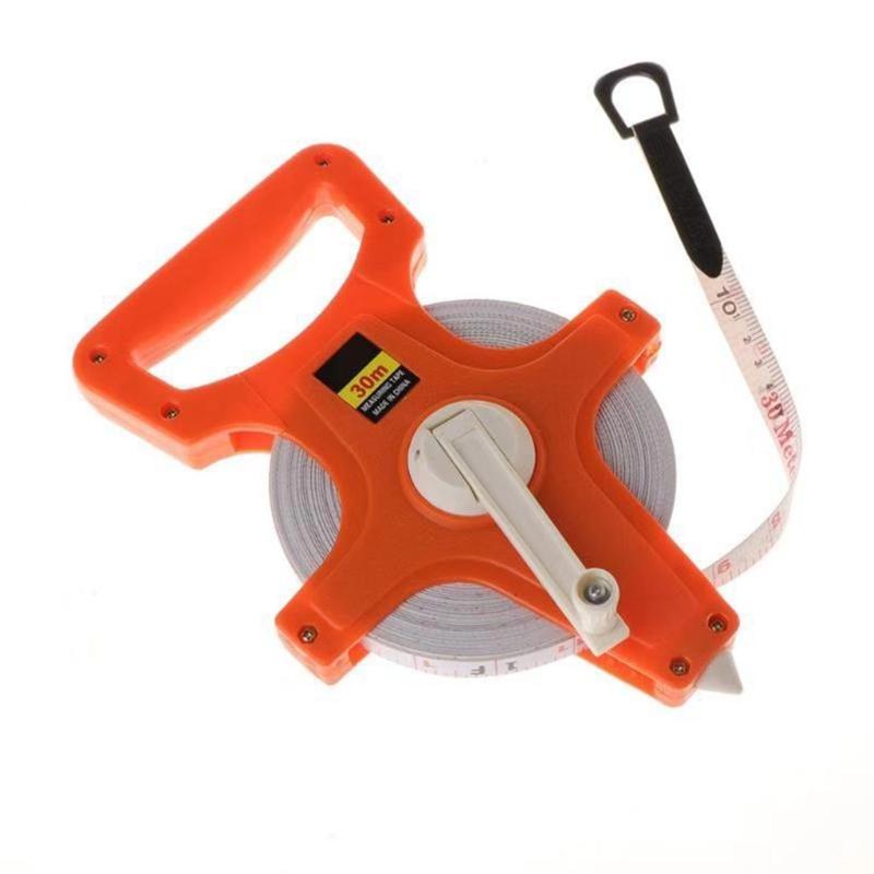 Meter Open Reel Fiberglass Tape Measure Yard Measuring Tape for Sports Field, Outdoor, Engineer Measuring Reel