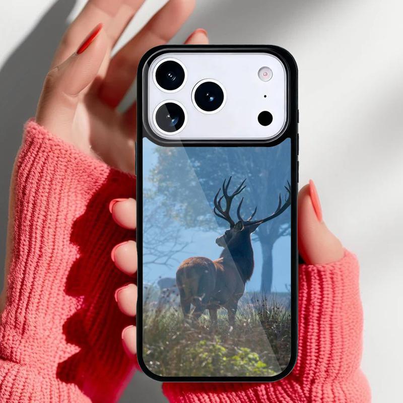 Stag Bull Moose Reindeer Deer Phone Case for iPhone 17 Air 16e 15 14 13 Pro Max Back Cover for 12 11 Pro Coque