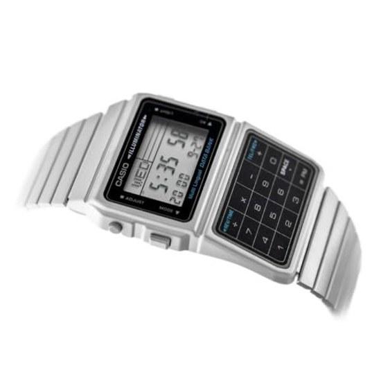 CASIO Data Bank unisex wristwatch DBC-611-1DF silver overseas model