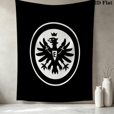 Frankfurt Fußball Wandteppich Ästhetischer Wandbehang Bedruckter Stoffdecke Dekorative Wandteppiche Für Schlafzimmer Wohnzimmer Heimdekoration