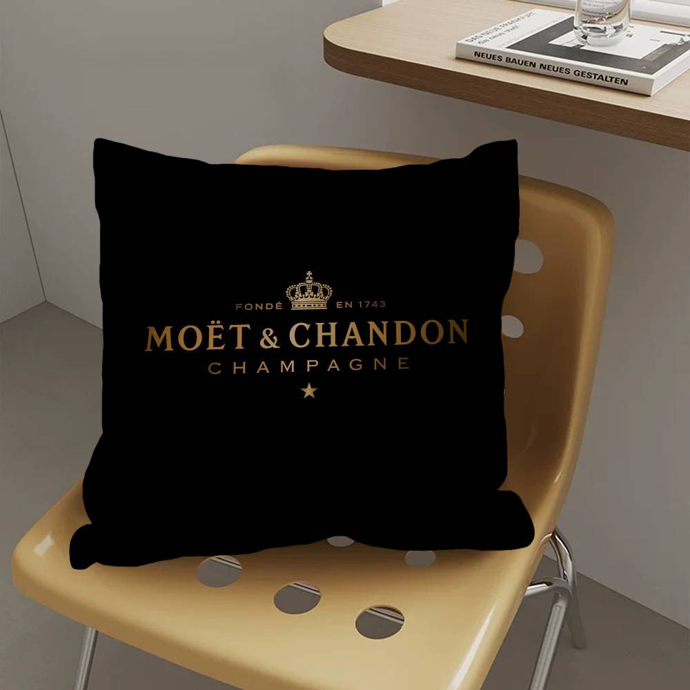 Brand M-Moet C-Chandon Pillow Anime Pillow Sofa Bed Head Pillow Cover Cushion Cover 45x45 Cm Fashion