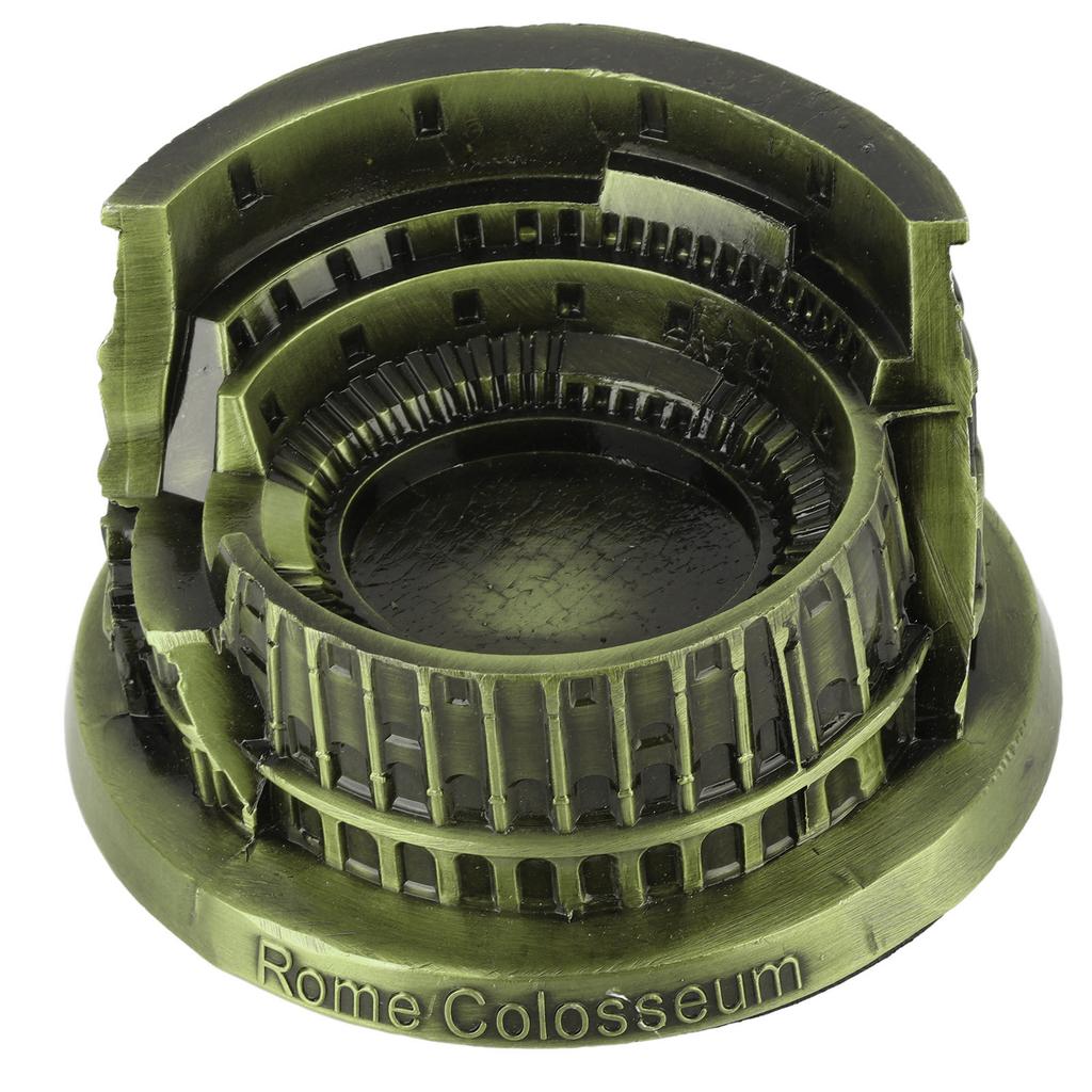 Vintage Roman Colosseum Model Miniature Roman Colosseum Arts Craft Office Home Desktop Decor
