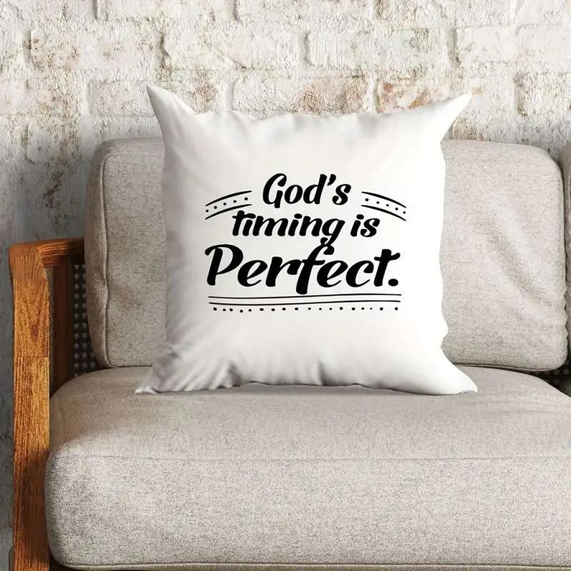 Book Letter Printed Cushion Cover for Home Decor Throw Pillowcase Living Room Lounge Sofa Office Chair Pillows Cover 45cmx45cm