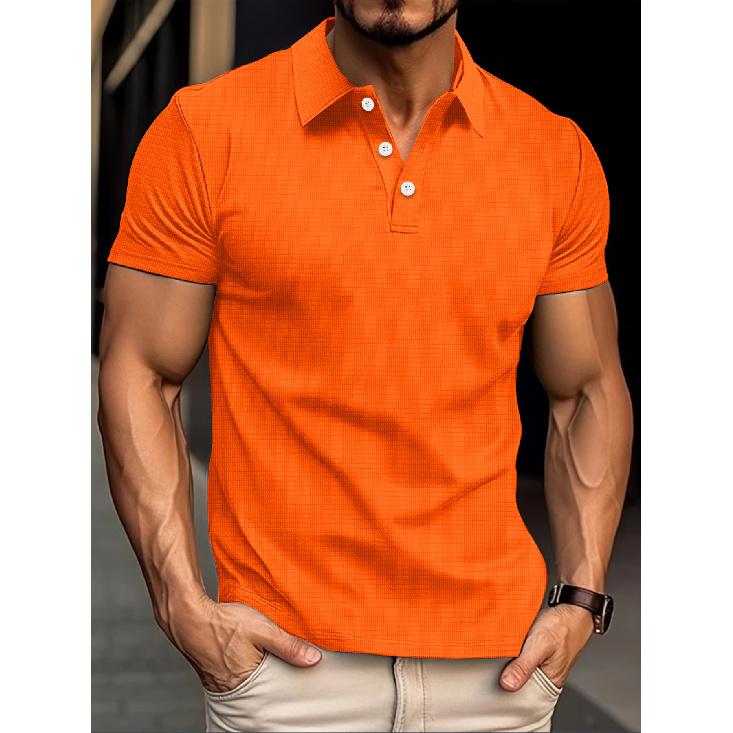 Letní nové rychleschnoucí polokošile s klopou a kapsou na knoflík pro pánské sportovní polokošile Fitness a ležérní Slim Fit denní pracovní košile