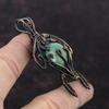 Azurite Malachite Pendant Copper Wire Wrapped Pendant Gemstone Pendant Handmade Wire Wrap Jewelry Tortoise Pendant Copper Jewelry For Gift