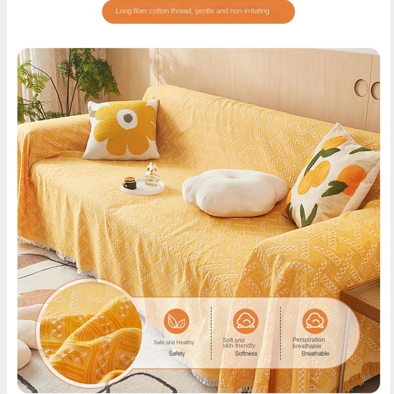 Тканый хлопковый чехол для дивана — фото 3