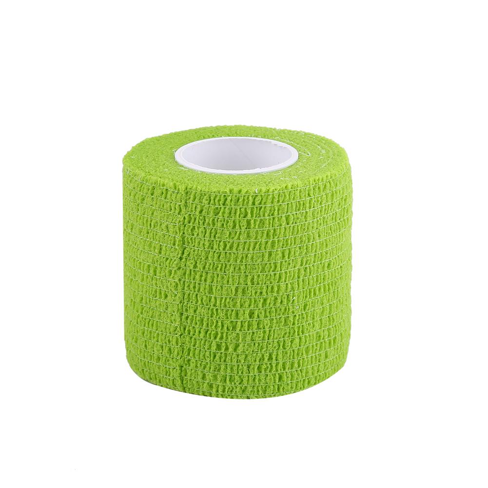 5 Rolls Celsiusset Waterproof Self Adhesive Bandage Tape Finger Joints Wrap Sports Care(Green)