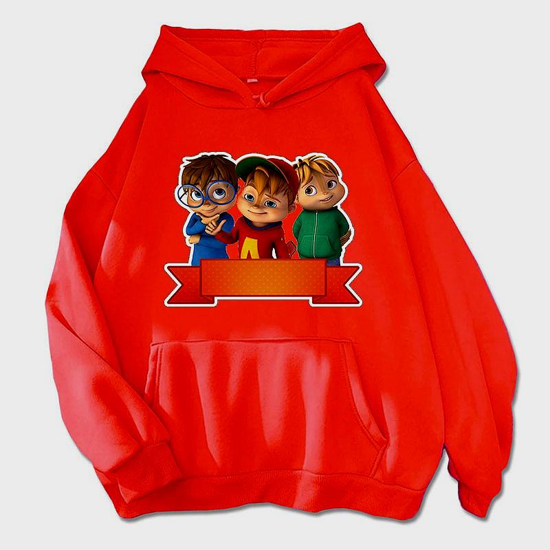Abbigliamento Sportivo Casual Felpa con Cappuccio da Donna Costume di Halloween Scoiattolo Pullover da Donna Tendenza