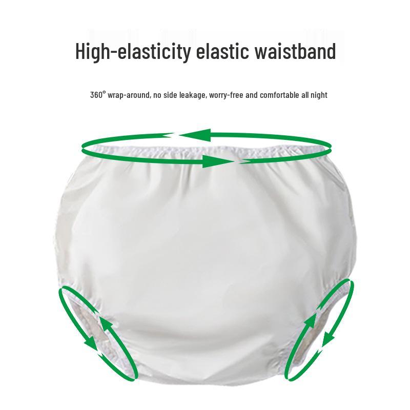 Waterproof Elderly Cloth Diaper: Absorbent, Leak-proof, Washable Adult Training Pants