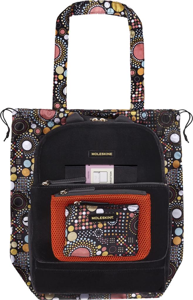 Moleskine Women's 4-Piece Textile Backpack Set (ET22FLBK3BK) Black, Fits 13-inch Laptop, One Size Fits All