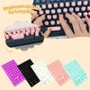 70 Pcs Keyboard Sticker for Long Nails Universal Nail Art Keyboard Bubbles Self-Adhesive Silicone Typing Keycaps for Office Girls Gaming