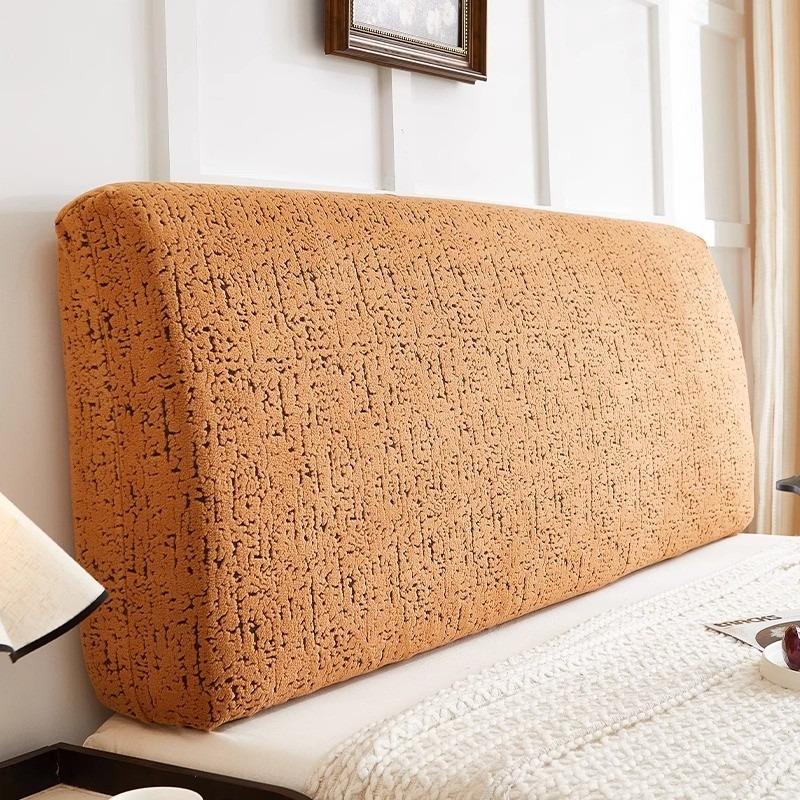 Comfort All-inclusive Bed Backrest Cover Jacquard Bed Headboard Cover Elastic Retro Style Bed Head Slipcover In Bedroom Decor