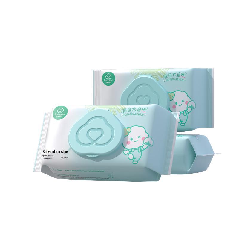PurCotton 100% Cotton Baby & Adult Wet Wipes