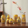 Neue chinesische Stil Emaille Keramik Blumenvase