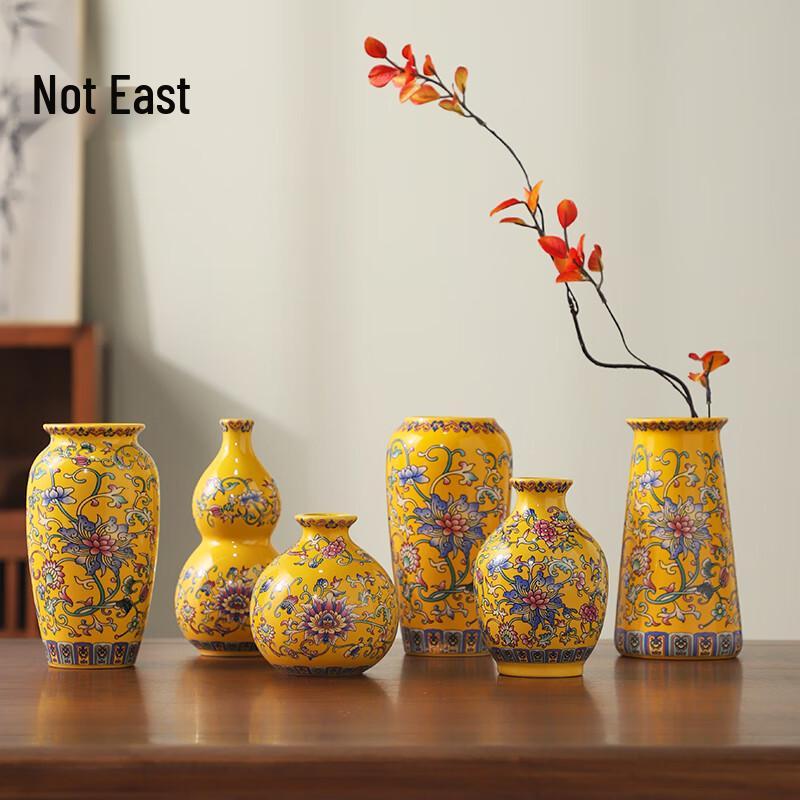 Neue chinesische Stil Emaille Keramik Blumenvase
