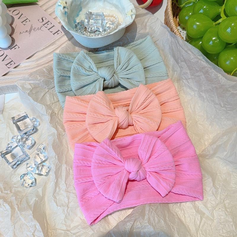 3 stk Baby Jente Sløyfer Pannebånd Nyfødt Turban Hårbånd Tilbehør Barn Hårbånd Utendørs Småbarn Barn Hodebånd Hårtilbehør