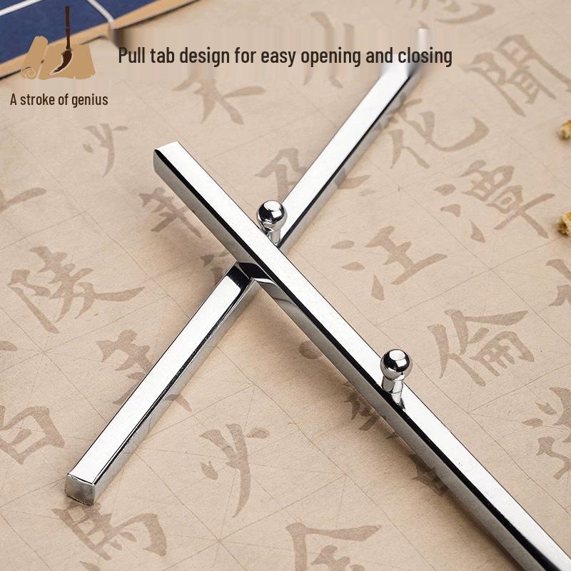 Divine Stroke White Iron Xuan Paperweight: Four Treasures of the Study for Chinese Painting & Calligraphy