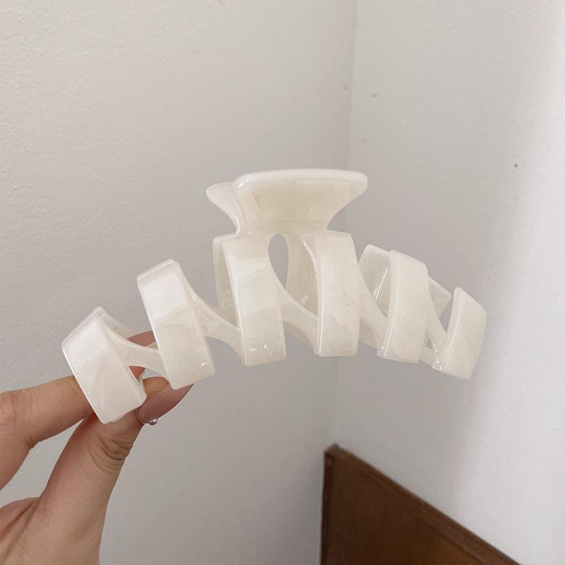 Exquisite Acrylic Claw Clip for Thick Hair - Large High-End Shark Hairpin