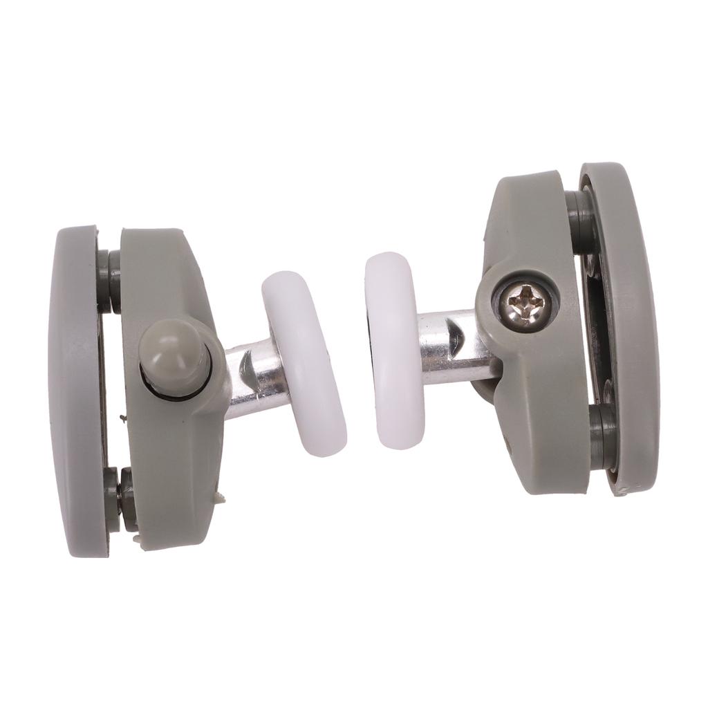Bathroom Renovation Rollers Set Adjustable Shower Wheels Compatible With 4-6mm Glass Plastic And Brass Construction
