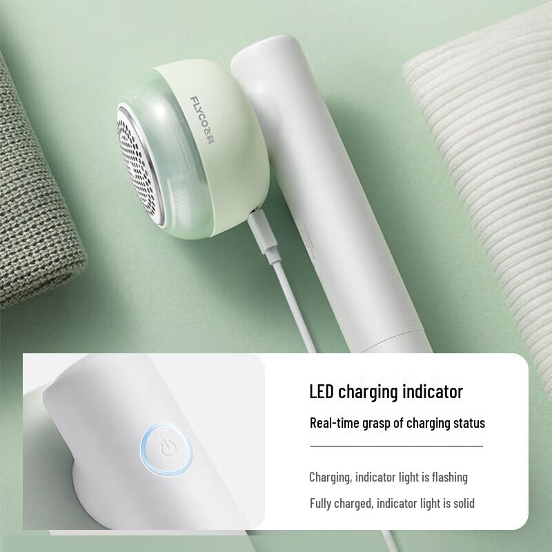 Flyco Rechargeable Fabric Shaver & Lint Remover CN plug (adapter included)