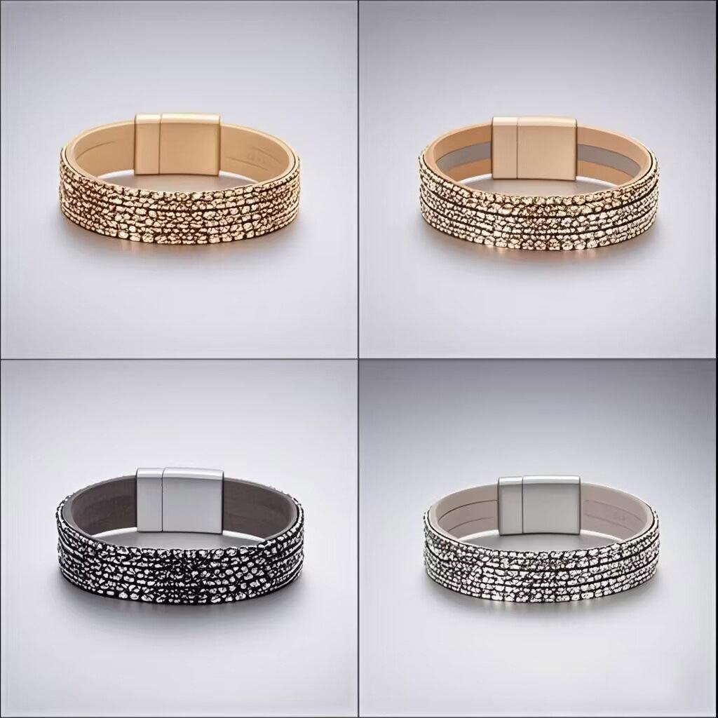 

Браслет из нержавеющей стали для женщин: Модный браслет высокого класса, идеальный для подарков на Рождество или День святого Валентина золотой/серебряный