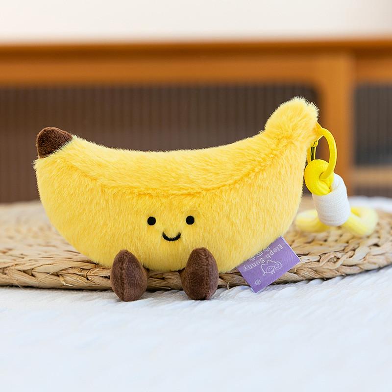 Cute Fruit Plush Keychain With Pp Cotton Filling For Kids Girls And Boys