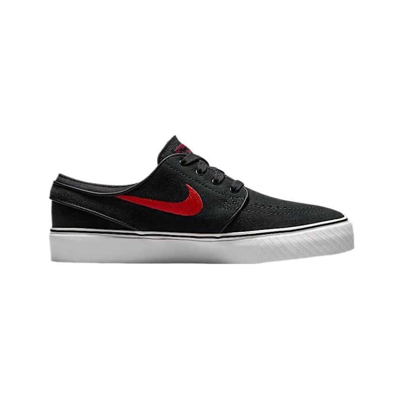 Nike SB Stefan Janoski Abrasion Resistant Low top Kids' Skateboarding Shoes Black Red Sneakers 525104-028