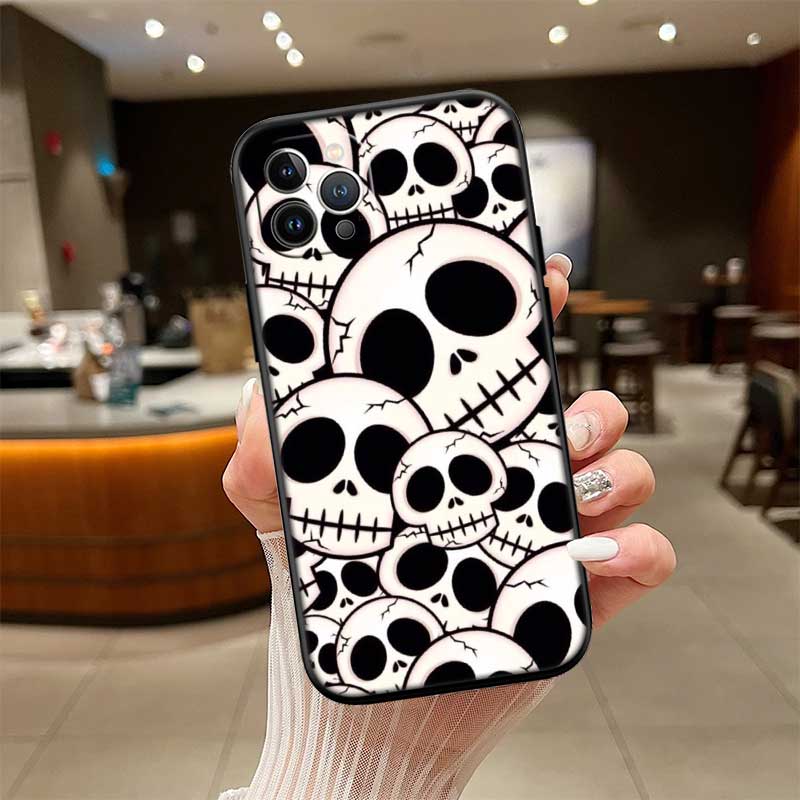NH31 Horror Skeleton Skull New High-End Shell Phone Case for Redmi Note 13 14 Pro+ Plus A3 A3X 13X 13C 13R 14S 14C 14R