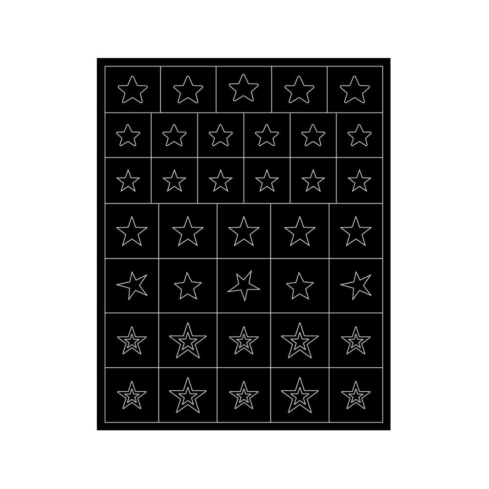 1pc Airbrush Stencil For Nails Heart Butterfly Stars Pattern Hollow Nail Sticker Templates For French Manicure Tips Nail Design