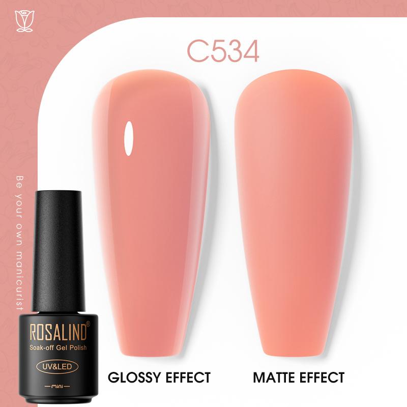 

ROSALIND Soak Off UV Гель-лак для ногтей Полуперманентное базовое верхнее покрытие Гель-лак Лак для ногтей Гель-лак для дизайна ногтей