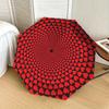 1 pièce Parapluie Thème Cœur Rouge - Accessoires Portables d'Intérieur et de Voyage pour l'Extérieur, Parapluie Multifonctionnel Cadeau081613