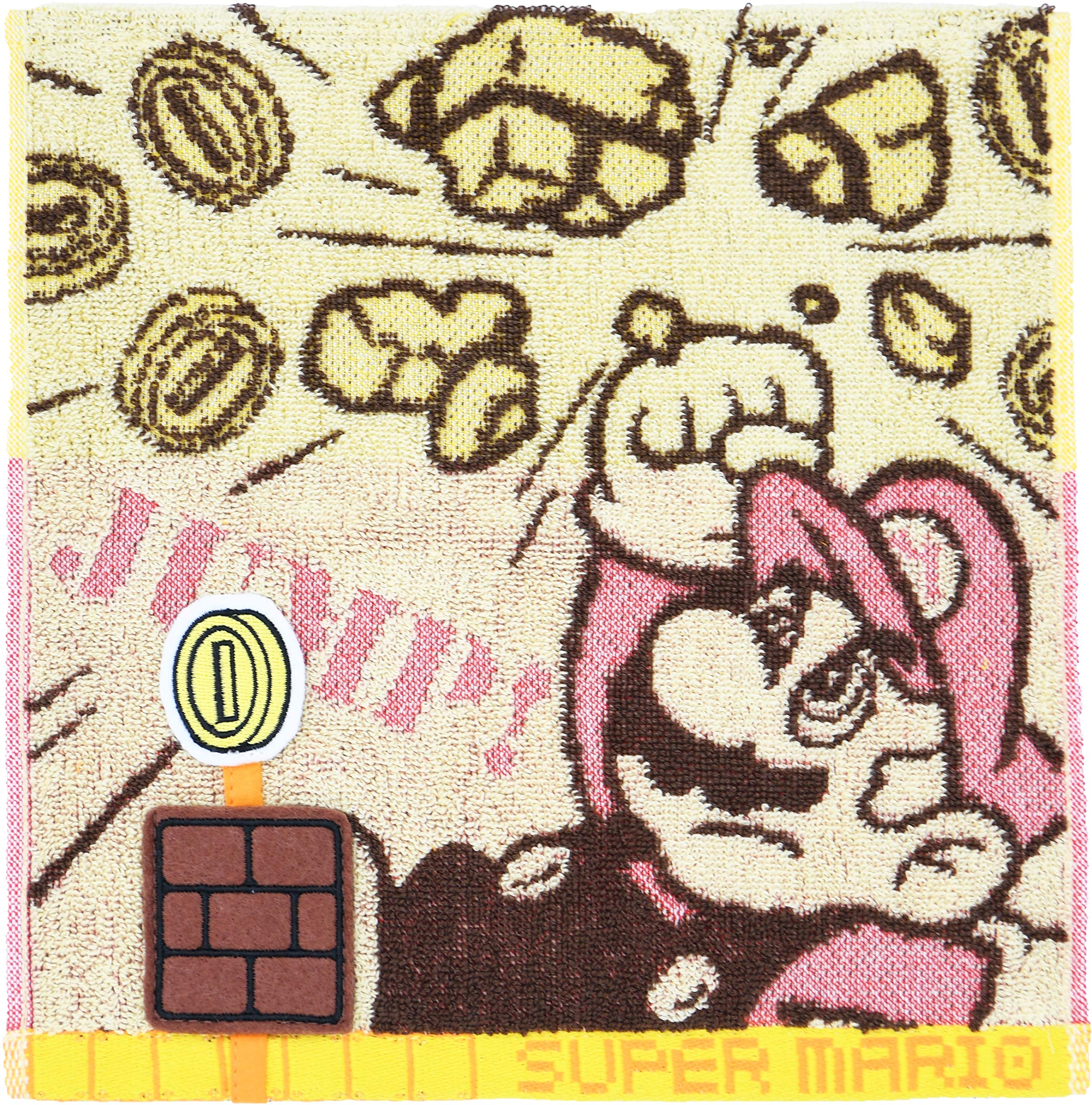 

Marushin Mini Nintendo Mario Break 25 x 25cm Towel, Block, 4485007600,