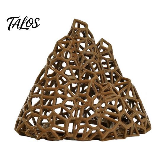 Saltwater Tank Ornament Aquarium Mountain Shrimp Hide, 3D Printed Hollow Mountain, Small Fish Landscaping Supplies Hideout Cave, Shelter for Betta