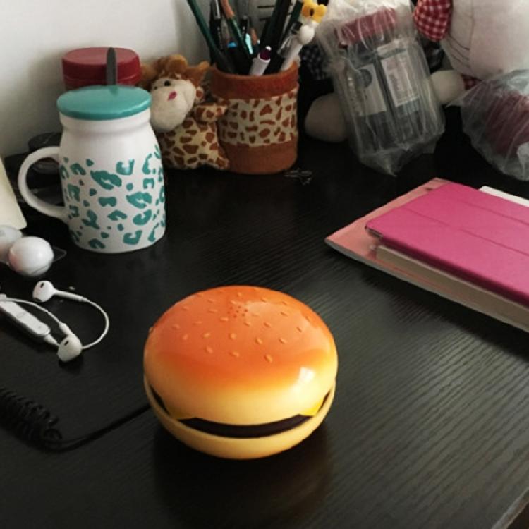 Creative Cartoon Hamburger Landline Phone Real Working Telephone Gift Decoration for Home Office Business Bathroom