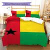 Guinea Bissau Pattern Bedding Set Quilt Cover Pillowcase Home Decor Gift (1 * duvet cover + 2 * pillowcase, without core)