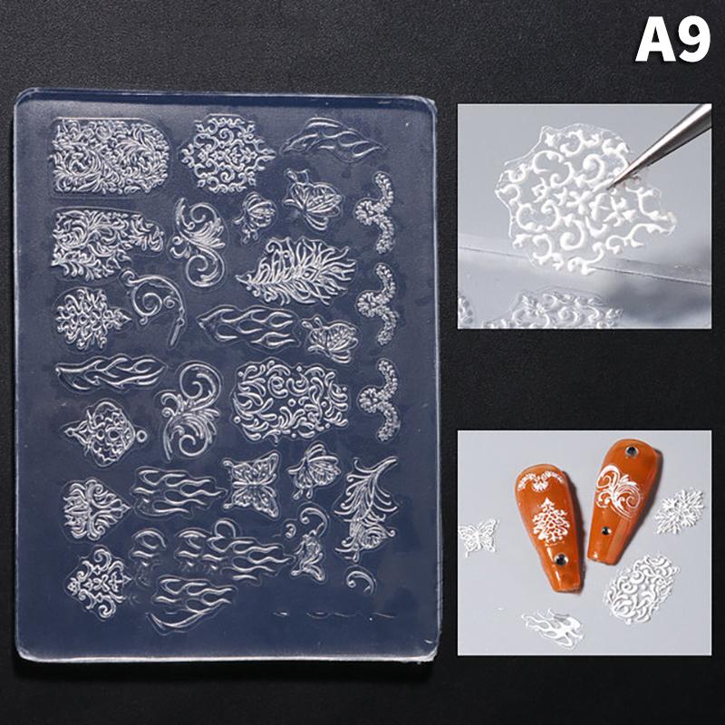 

1 шт. Силиконовые формы для ногтей Штамп Шаблон Шармы для ногтей Инструменты для ногтей Украшение для нейл-арта Рельефная наклейка Бабочка Аксессуары для ногтей Сделай сам
