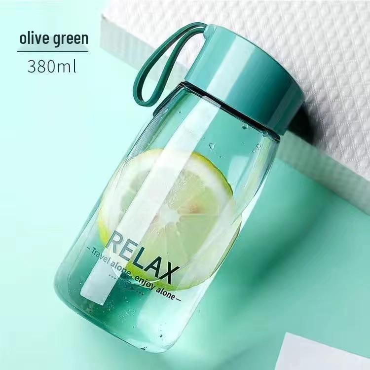 Cute Leakproof Portable Water Cup for Kids - Transparent Plastic