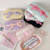 Candy Color Ballet Style Soft Pencil Case Girl Bowknot Stationery Storage Bag High-Value Vertical Pencil Case