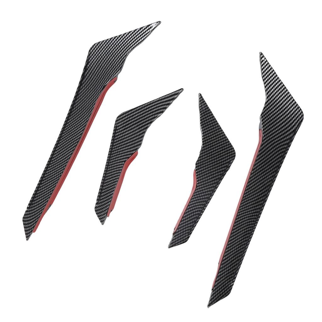 1 P  Front Bumper Side Spoiler Aerodynamic Left Right Front Bumper Side   Vent Trim Fin Decor Replacement For FY   2021-2024