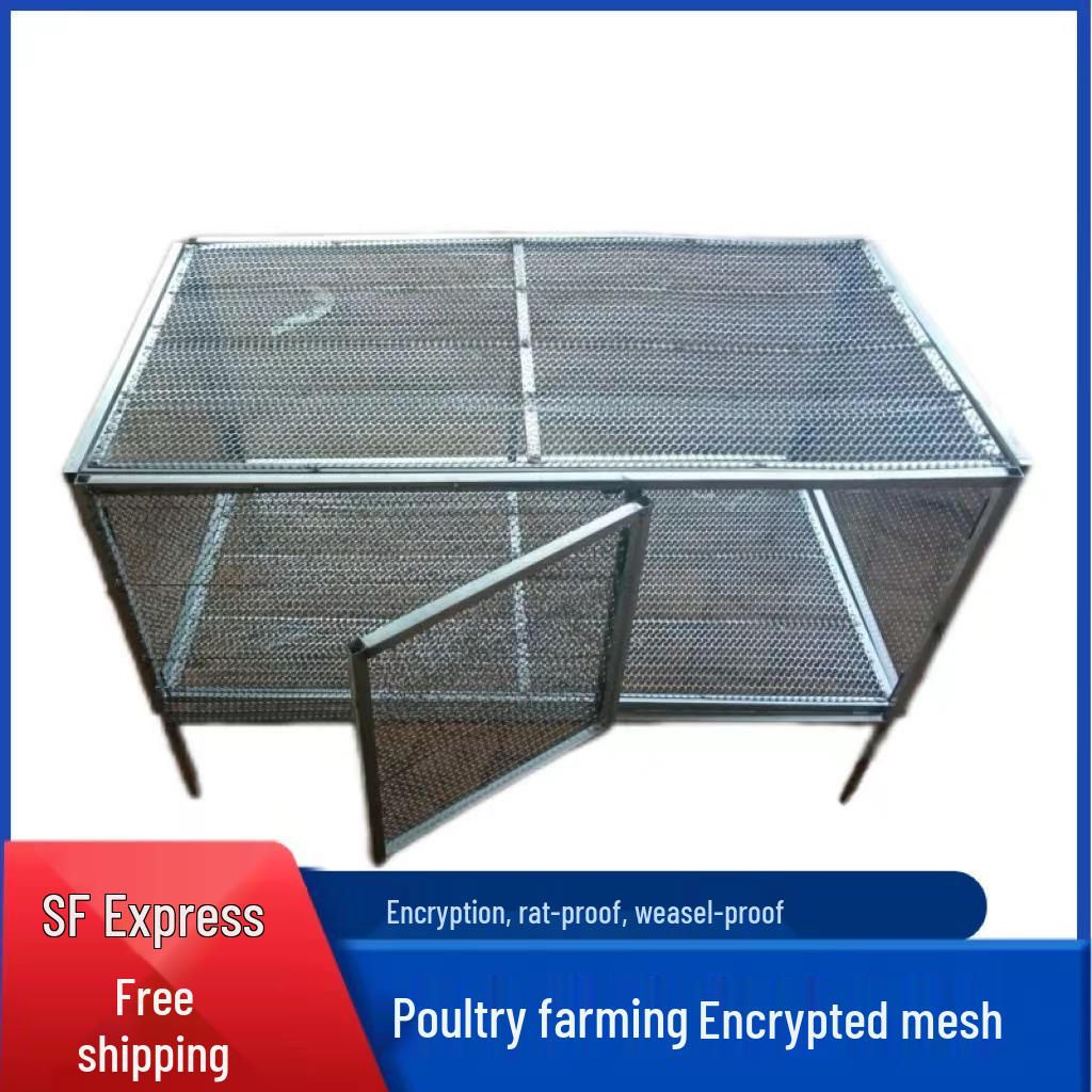 Extra Large Reinforced Chicken Coop with Anti-Weasel/Rat Wire Mesh for Poultry and Small Animals