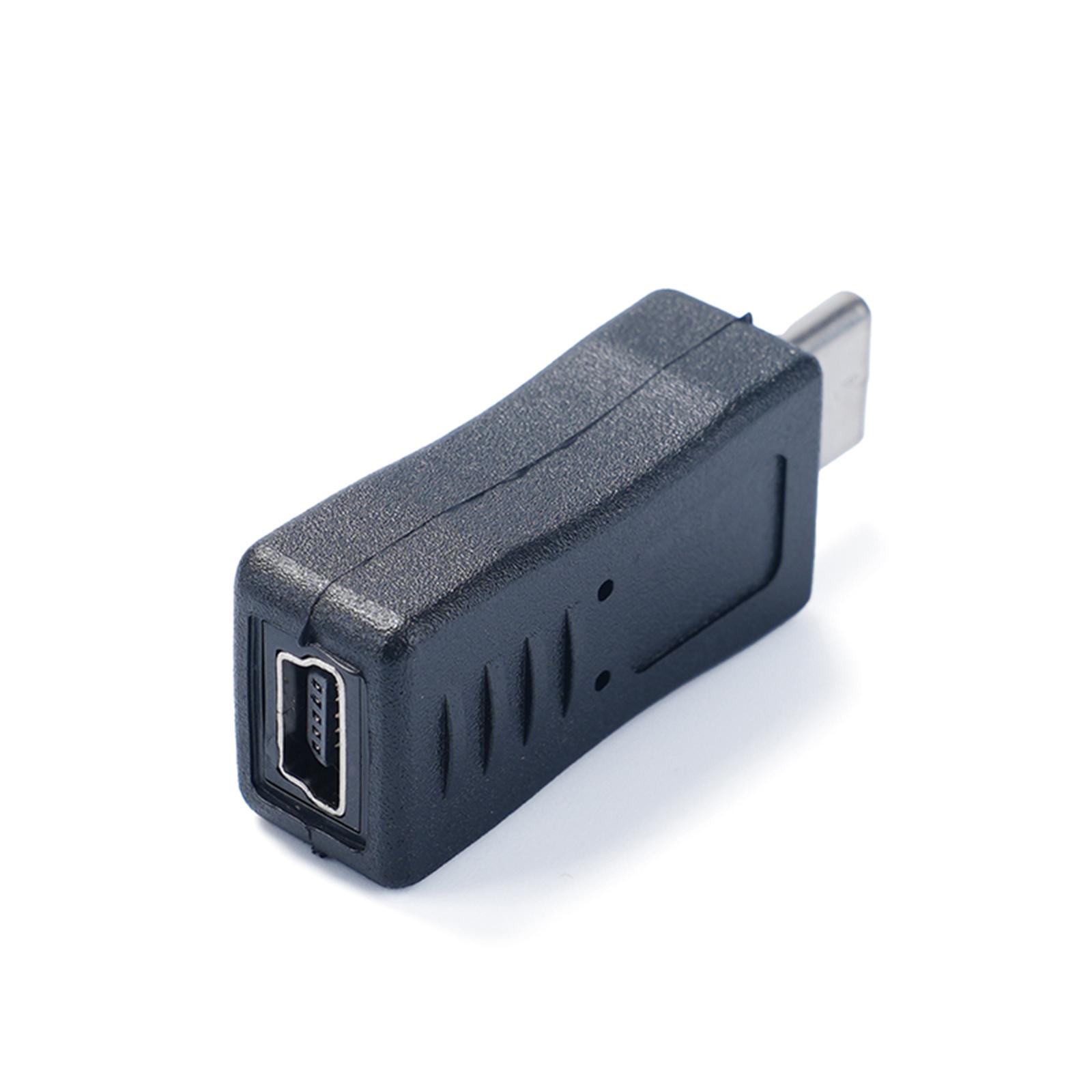 

Портативный разъем Mini USB Female to Type-C Male Adapter Mini USB to USB Converter Adapter Поддержка зарядки Синхронизация данных