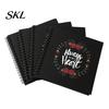 Family Photo Album Album, 6 Inch Cardboard with Black Paper Pages for DIY Memory Handmade Scrapbook Keeping, Portable Vintage Travel Celebrations,