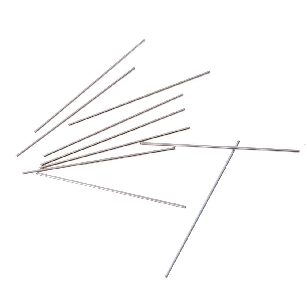 10Pcs 2*100mm Metal Model Axle Gear Shaft Diameter 2mm DIY Toy Car Accessories