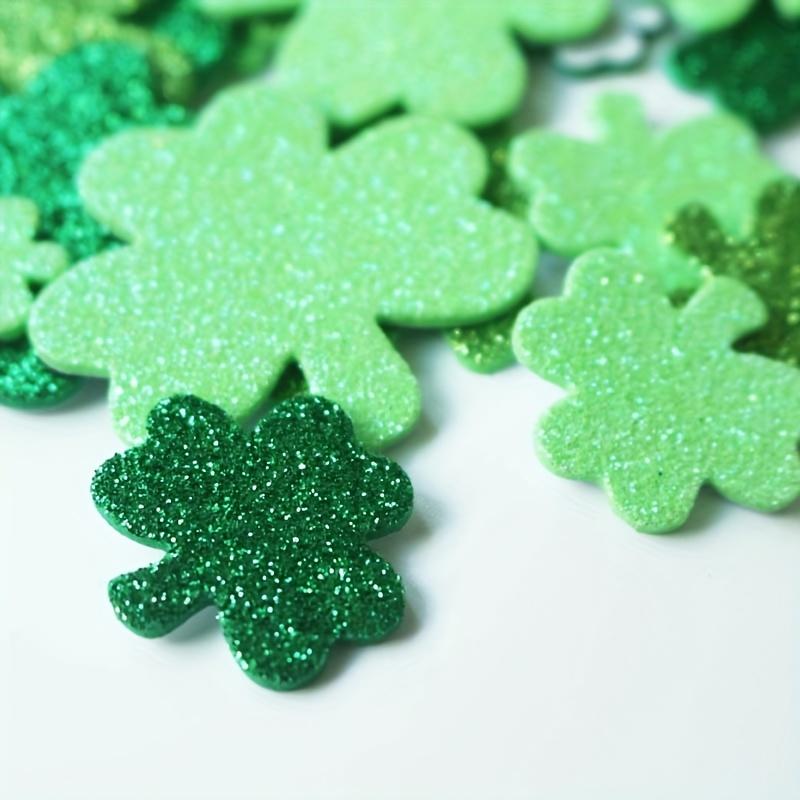 80pcs St. Patrick'S Day Four-Leaf Clover Foam Stickers, Holiday Decoration Paper Decals,Party Decorations,St.Patrick'S Day Party