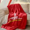 1pc Cozy Print Blanket, Football Club Blanket Appropriate for Home Picnic and Travel Adventures