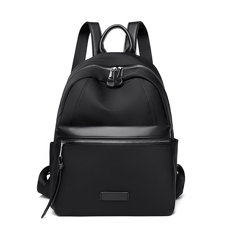 Модный и ретро женский рюкзак, легкий и вместительный дорожный рюкзак чёрный